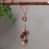 Colgante Llavero Calabaza Multi-Tesoro de Sándalo, Colgante Tejido de Siete Colores para Bolso, Siete Calabazas Colgante Decorativo para la Buena Fortuna