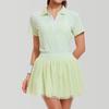 Traje Deportivo para Mujer 2025 Nuevo Bádminton Tenis Correr Camisa Polo Manga Corta Delgado Secado Rápido Camiseta Falda Abullonada