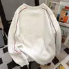 Sudadera Básica Americana de Dos Colores con Línea y Cuello Redondo de Nicho para Mujer Nueva Versátil Casual Estudiante Otoño e Invierno 2025