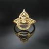 Anillo de plata S925 portaanillo vacío personalidad Zorro Hao incrustado diseño de modelo de calabaza cara de huevo Posición de piedra 6x 8 8x 10 base plana