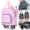 Bolsa de Viaje Universal con Ruedas Desmontables Espalda Bolsa de Viaje para Estudiantes Tamaño Grande Almacenamiento Plegable Gran Capacidad Bolso de Mano Bolsa de Abordar