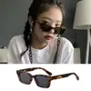 Óculos de Sol Estilo Jennie Cat-Eye, Óculos Tendência Coreanos Retrô Sem Maquiagem, Óculos de Sol Quadrados Gm com Proteção UV