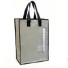 Mochila con Cremallera Bolsa Tejida Gran Capacidad PP Recubrimiento Impermeable Almacenamiento de Viaje Bolsa para Mudanza Mochila Plegable