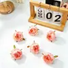 Flores Secas Estilo Europeo, Peonías Simuladas, Rosas, Flores de Seda, Flores Artificiales, Materiales Florales Hechos a Mano para DIY, Accesorios de Ropa, Arte Floral