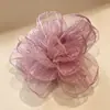 Accesorio para el cabello estilo Hepburn de lunares con una pinza de tiburón grande, diseñado para cabello voluminoso, adecuado para coletas altas, pinza de cangrejo triangular, accesorio para el cabello para mujer