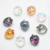13*16mm Furo Horizontal Contas Soltas de Vidro Cristal de Morango DIY Feito à Mão Acessórios de Cabelo Pulseira Acessórios para Brincos Acessórios de Vestuário