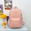 Mochila Escolar Casual Elegante e Simples para Alunos do Ensino Fundamental II e Médio, Aparência Sofisticada, Versátil, Mochila de Grande Capacidade, Versão Lisa Mochila da Moda para Mulheres