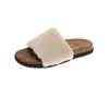 Zapatos de felpa, pantuflas de estilo nuevo y sencillo para mujer, slip-ons de moda para interior y exterior, versátiles para otoño e invierno, versión coreana 2026