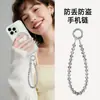 Cadena de Teléfono de Muñeca Corta en Stock, Pulsera Colgante de Cubo de Azúcar de Cristal de Moda y Sencilla, Hecha a Mano de Alta Calidad con Abalorios para Mujer