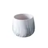 Vaso de cerâmica florido banhado a ouro padrão mármore personalidade simples criativo nórdico plantas verdes colorido redondo hidropônico suculentas