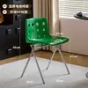 Taburete estilo coreano celebridad de internet restaurante vintage silla con agujero simple cafetería tienda de té con leche silla de comedor con respaldo silla de queso
