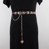 Cinturón de Cadena para Mujer ins Moda Cinturón de Cadena Accesorios Decoración de Pedrería Traje Vestido Camisa Cintura Ceñida Cinturón Metálico