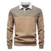 AIOPESON Sudadera Nueva de Primavera para Hombre Mezcla de Algodón Estilo Casual de Negocios Manga Larga Patchwork para Hombre