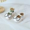 Zapatos de bebé de un año, zapatos de princesa de cuero para niña, zapatos de una sola capa para primavera y otoño, zapatos antideslizantes de suela suave para niña
