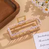 Moda Estilo Coreano Grande Presilha de Garra Retangular de Liga para Cabelo Acessório de Cabelo para Parte de Trás da Cabeça Presilha para Cabelo Grosso Presilha Tubarão Coque de Cabelo Atacado