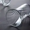 Taza de Café Rayada de Alta Apariencia, Vaso de Vidrio para Beber para el Hogar, Vaso para Bebidas de Cóctel, Vaso Mezclador de Estilo Japonés Transfronterizo