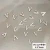 Joias de unha de liga X41 atacado metal estéreo 26 letras inglesas mistas acessórios de decoração de unha diy
