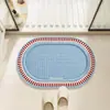 Tapete de Chão para Banheiro Tapete Antiderrapante para Vaso Sanitário Capacho para Entrada Absorvente de Água Tapete para Pés Carpete de Couro para Banheiro Interno Banheiro