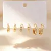 Novedades de Verano: Delicados Pendientes de Circonita Microincrustada, Juego de Tres Pares, Frescos y Dulces, Pendientes Versátiles y Elegantes con Circonita Microincrustada