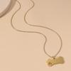 Colar transfronteiriço europeu e americano aço inoxidável dog tag titânio aço militar tag pingente metal pet listagem no estoque de fornecimento