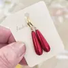 Pendientes de Perla con Forma de Gota de Agua de Moda Gancho de Oreja de Plata S925 Pendientes de Perla de Imitación de Concha Pendientes Largos de Gama Alta para Mujeres Aspecto Adelgazante Nuevo Estilo