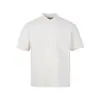 Camiseta de manga corta para hombre, diseño de cuello de pétalo de media altura de verano, versión coreana, anti-pilling, cuello alto, corte limpio