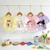 Camiseta de Manga Corta Dopamina Dibujos Animados para Niña Verano Estilo Coreano Bebé Niña Encaje Casual Versátil Elegante Top