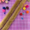 Atacado de Fábrica Tiras de Pele Sintética Acessórios para Vestuário Renda Hanfu Tiras de Pele de Coelho Rex Imitação Pele de Coelho Azul Renda Verde
