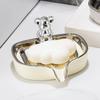 Venda por atacado urso caixa de sabão dupla camada doméstica criativa dreno caixa de sabão vaso sanitário luz estilo de luxo personalizado cerâmica criativa personalizada