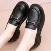 Zapatos de Madre de Suela Blanda 2026, Nuevo Modelo de Otoño, Zapatos Cómodos de Suela Plana para Personas de Mediana Edad y Mayores, Zapatos de Trabajo de Cuero Antideslizantes para Mujer