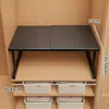 Prateleiras Escalonadas para Armário, Divisórias para Guarda-Roupa, Armários de Bancada de Cozinha, Prateleiras Extensíveis de Armazenamento, Suportes para Panelas de Armazenamento Debaixo da Pia
