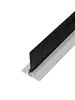 Tira de Cepillo de Aleación de Aluminio Tira de Cepillo Selladora, Cepillo de Tira Selladora Bloqueador de Polvo para Elevador de Alambre de Nylon Negro y Blanco, Tira de Cepillo Industrial Mecánica