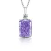 Transfronterizo Europeo y Americano Lujo Ligero Transmisión en Vivo Dropshipping Botella de Perfume Colgante Diamante de Alto Carbono Brillante Corte Hielo Collar de Mujer