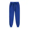 2026 Novo Outono Inverno Masculino Esportes ao Ar Livre Slim Fit Calça de Moletom Europeia Americana Cor Sólida Moda Esportiva Forro de Fleece Calça Longa Masculino e Feminino