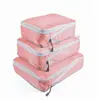 Conjunto de quatro peças de armazenamento de compressão de viagem Conjunto de explosões de roupas Amazon Bolsa de armazenamento de roupas de bagagem terno