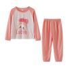 Pijamas de primavera y otoño para niñas Traje de manga larga para niños Ropa de casa linda para niñas medianas y grandes Ropa exterior para padres e hijos