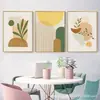 Pintura decorativa de girasol estilo nórdico, pequeña y clara de plantas y flores estilo japonés, pintura colgante para sala de estar, pintura de pared para balcón de restaurante