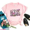 Camiseta Divertida para Mujer con Estampado de Letras de Enfermera Leopardo ECG Heal Lov