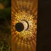 Luz de Pared Solar para Exteriores Lámpara de Proyección Mandala Luz de Jardín Impermeable para Exteriores Luz de Pared Navideña Proyección de Muñeco de Nieve Luz de Pared