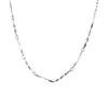 Collar Sencillo para Mujer Sin Colgante, Cadena de Cuello Accesorio, Cadena Lisa, Cadena Ajustable, Cadena para Clavícula, Cadena Lisa que Puede Sostener un Colgante