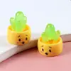 Nova Suculenta de Desenho Animado 3D Atacado, Acessórios DIY de Resina, Enfeites Luminosos Fofos Atacado
