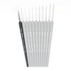 Pincel de Detalle Pelo de Lobo Delineador Punta Ultrafina Set de 9 Piezas 11 Piezas Negro Brillante Mango Triangular Pincel para Contorno Acrílico Acuarela