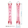 Amazon Transfronterizo Día de San Valentín Pareja Feliz Corazón Decoración Arreglo Porche Puerta Decoración Pancarta Tela de Fondo