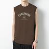 Chaleco de Algodón Puro para Hombre Camiseta sin Mangas Verano Delgado Valla Fitness Baloncesto Deportes Chaleco Holgado Ropa Exterior