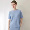 Suéter de Cachemir Rayado Holgado Casual Konsaini 100% Cachemir Simple Versátil Perezoso Tejido