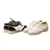 25 sapatos femininos tamanho grande, modelos populares de comércio exterior, sapatos de primavera e outono, sapatos femininos de cadarço com salto baixo e salto quadrado, sapatos de sola grossa, atacado direto do fabricante e entrega direta