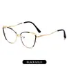 Gafas Personalizadas de Nuevo Estilo que Cambian de Color con Filtro de Luz Azul, Montura Metálica Ojo de Gato, Monturas de Gafas de Moda Estilo Europeo y Americano Transfronterizo, Estilo Ins