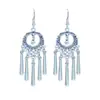 Aretes de Estilo Exótico de Venta Caliente Retro Literario Clásico Dignificado Ganchos para la Oreja Versátil Hueco Moda Borla Colgantes