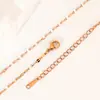 Cadena de Labios Cadena de Labios Cadena Desnuda Cadena Plana de Cruz Collar para Clavícula de Acero Inoxidable Unisex Versátil Collar con Electrochapado al Vacío