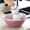 Venta Directa de Fábrica Cesta de Lavado y Escurrido de Verduras de Doble Capa, Recipiente Redondo Multifuncional de Plástico para Lavar Verduras en Casa, Cesta para Frutas, Envío Directo de Una Pieza